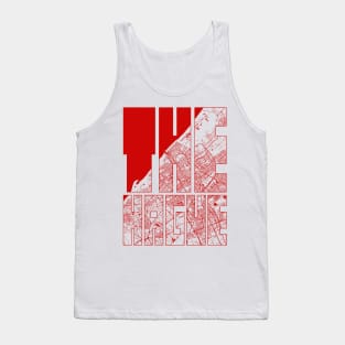 The Hague, Netherlands City Map Typography - Oriental Tank Top